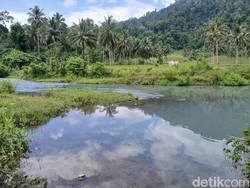 Swiss Van Indonesia! Pesona Sungai Binuanga yang Airnya Biru Jernih