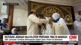 VIDEO: Jemaah Haji Indonesia Gelombang Pertama Tiba di Makkah