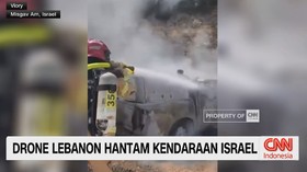 VIDEO: Drone Peledak Hantam Kendaraan Militer, Kebakaran Hebat Terjadi