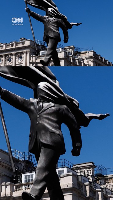 Penampakan Monumen Misterius Karya Banksy di London