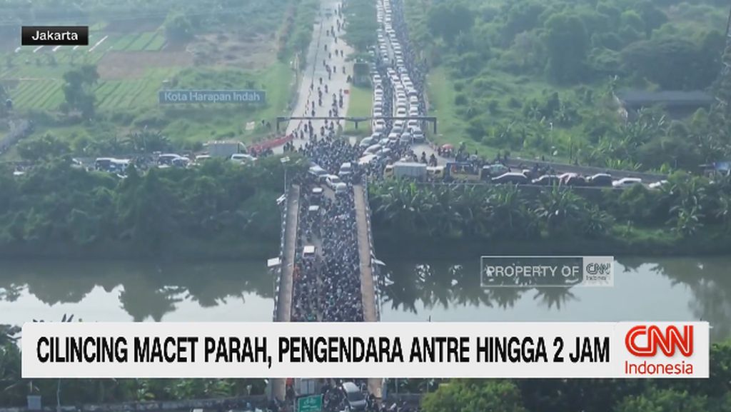 VIDEO: Cilincing Macet Parah, Pengendara Antre Hingga 2 Jam