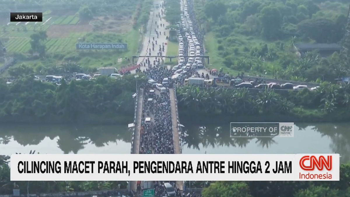 VIDEO: Cilincing Macet Parah, Pengendara Antre Hingga 2 Jam