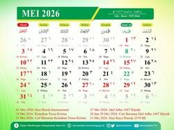 14 Mei Libur Apa? Cek Tanggal Merah Bulan Ini!