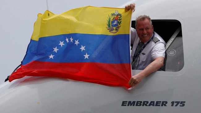 Momen Penerbangan Langsung AS-Venezuela Dibuka Usai Maduro Tumbang