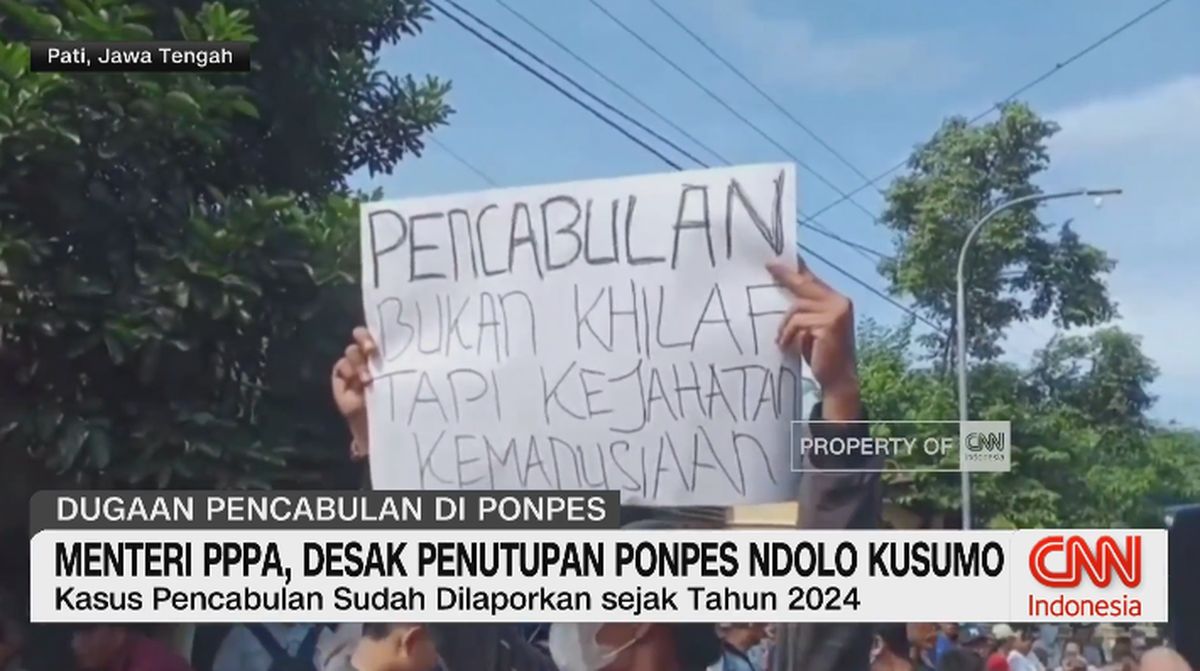 VIDEO: Menteri PPPA Desak Penutupan Ponpes Ndolo Kusumo