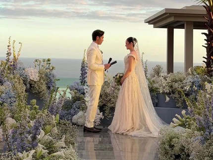 Romantisnya Syifa Hadju & El Rumi di Resepsi Bali, Berkonsep Fairy Tale dengan View Pantai