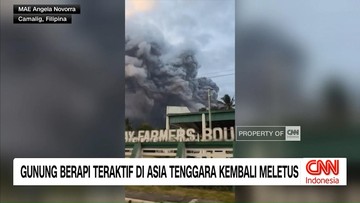 VIDEO: Gunung Berapi Teraktif di Asia Tenggara Kembali Meletus