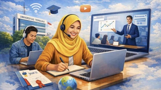 Kuliah online semakin relevan di era digital, Universitas Terbuka menawarkan fleksibilitas dan akses pendidikan tinggi bagi semua, tanpa mengorbankan kualitas.