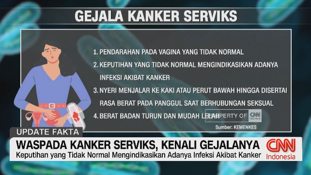 VIDEO: Waspada Kanker Serviks, Kenali Gejalanya