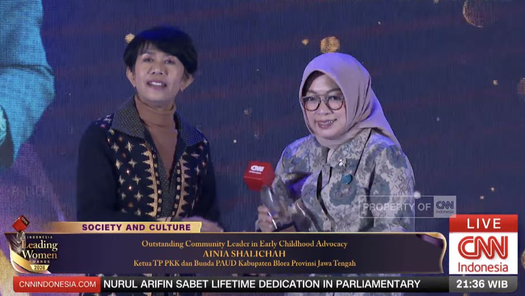 Ainia Shalichah Raih Community Leader in Early Childhood Advocacy