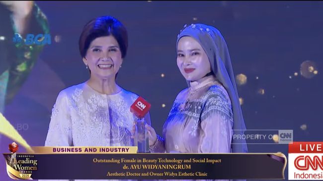 Ayu Widyaningrum diganjar penghargaan atas inovasi kecantikan dan dampak sosialnya di ajang Leading Women Awards 2026.