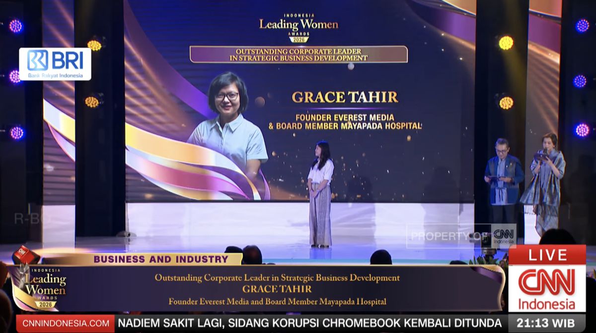 Grace Tahir Raih Penghargaan Leader in Strategic Business Development