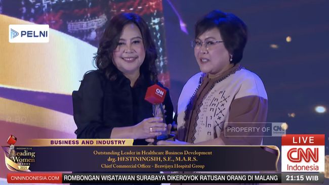 Hestiningsih dinobatkan sebagai Outstanding Leader in Healthcare Business dalam ajang bergengsi CNN Indonesia Leading Women Awards 2026.
