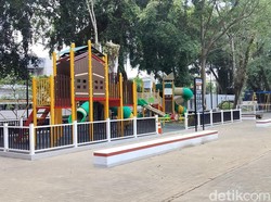 Baru Direvitalisasi Rp 5 M, Playground Alun-alun Malang Sudah Rusak