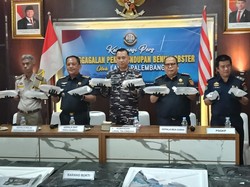 TNI AL Palembang Gagalkan Penyelundupan 125 Benur dari Jambi, 2 Pelaku Kabur