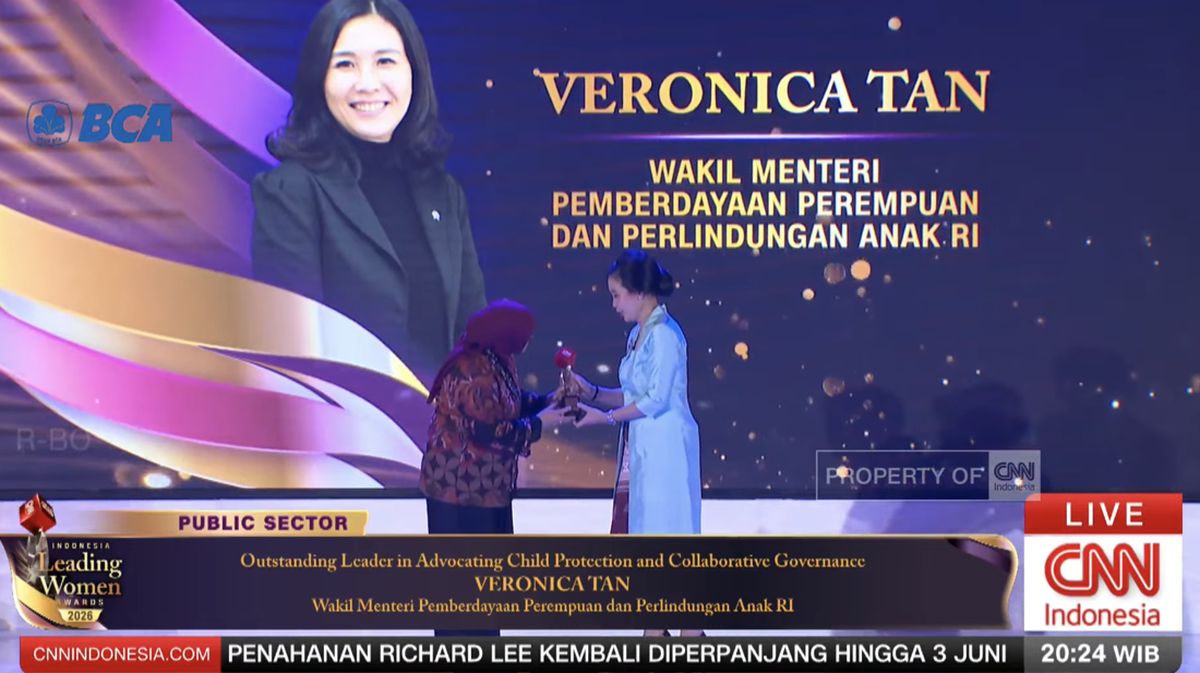 Gigih Lindungi Hak Anak dan Perempuan, Veronica Tan Sabet Penghargaan