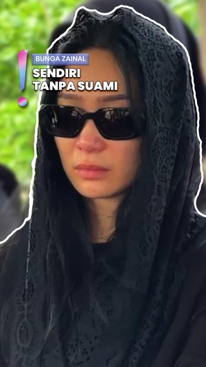 Video: Tangis Bunga Zainal di Pemakaman Ayah, Berjarak dengan Kakak