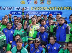 Polantas Menyapa di Bogor, Kakorlantas Ajak Ojol Jadi Pahlawan Keselamatan di Jalan