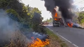 Polisi Buka Posko DVI Identifikasi Korban Kecelakaan Bus ALS-Truk BBM