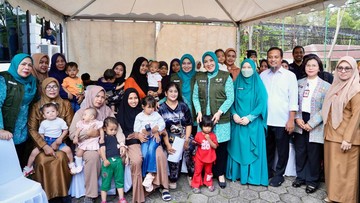 Ketum TP PKK Ajak Sulsel Wujudkan Generasi Sehat Lewat Imunisasi Anak