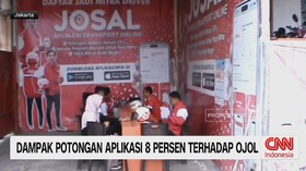 VIDEO: Driver Ojol Sambut Kebijakan Potongan 8 Persen dari Presiden