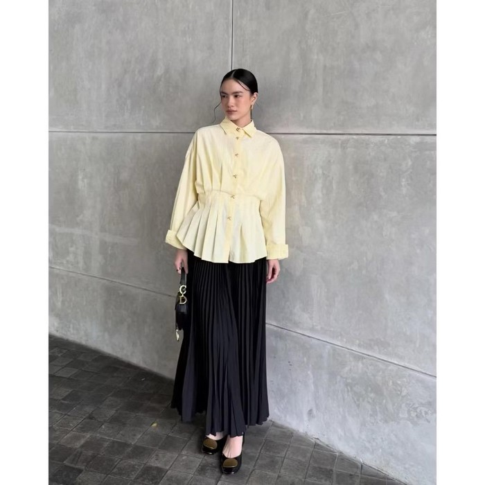 Ribbon Shirt (Butter Yellow)