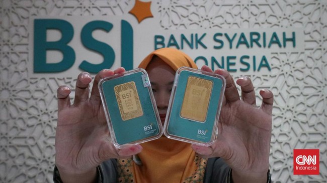 Harga Emasku BSI Gold pada Jumat (8/5) naik untuk ukuran 1 gram. Berdasarkan situs HRTA Gold, harganya naik Rp5.000 dari Rp2,721 juta menjadi Rp2,726 juta.