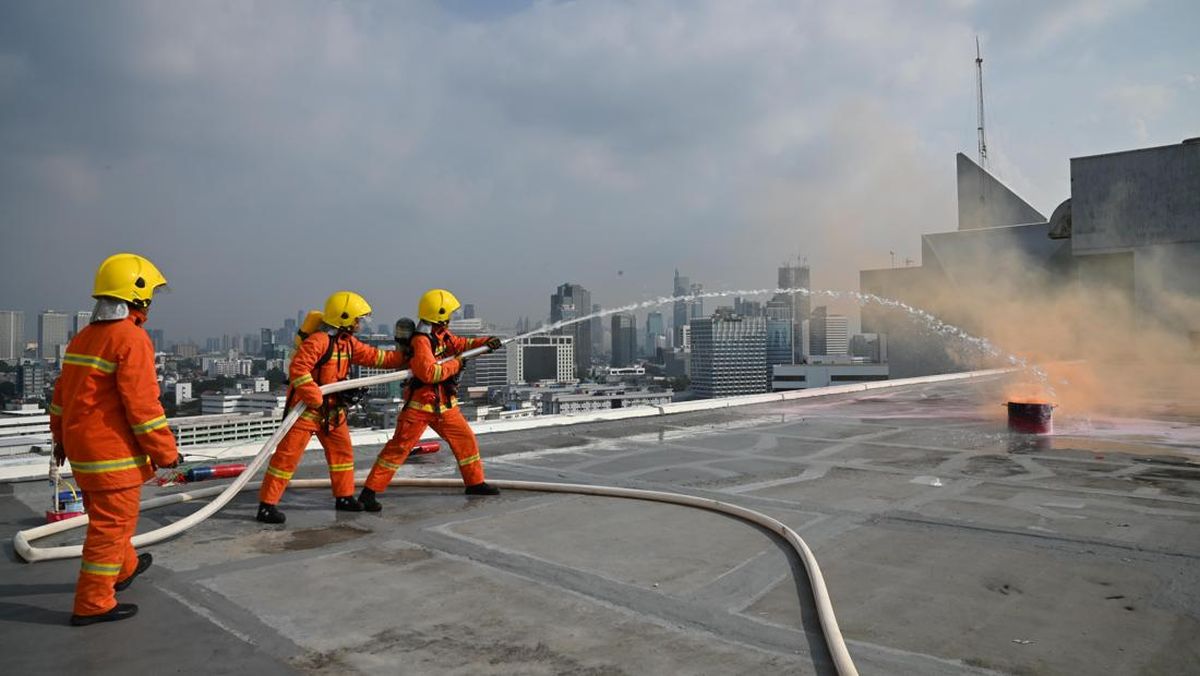 Komitmen Keamanan, Hotel Borobudur Jakarta Gelar Simulasi Fire Drill