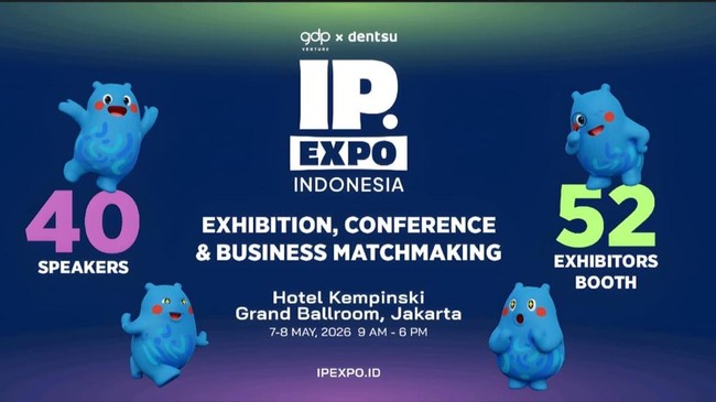 Pekerja Ekonomi Kreatif Bakal Kumpul di IP Expo Indonesia 2026