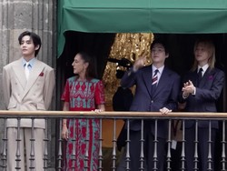 Video: BTS Sapa Penggemar di Meksiko Bareng Presiden Sheinbaum