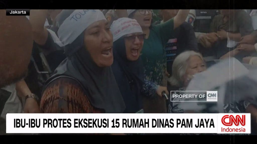 VIDEO: Ricuh Eksekusi Pembongkaran 15 Rumah Dinas PAM Jaya