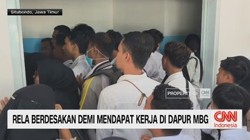VIDEO: Rela Berdesakan Demi Mendapat Kerja di Dapur MBG