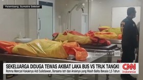 VIDEO: Sekeluarga Diduga Tewas Akibat Laka Bus Vs Truk Tangki