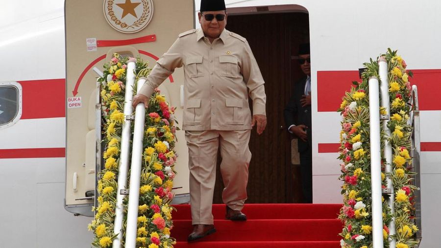 Presiden Indonesia Prabowo Subianto tiba menjelang KTT ASEAN ke-48 dan pertemuan mengenai di Cebu, Filipina, 7 Mei 2026.