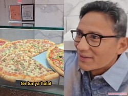 Sandiaga Uno Kulineran di New York, Temukan Pizza Halal Aneka Topping
