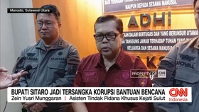 VIDEO: Bupati Sitaro Jadi Tersangka Korupsi Bantuan Bencana