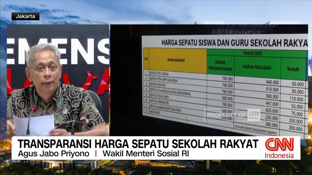 VIDEO: Transparansi Harga Sepatu Sekolah Rakyat