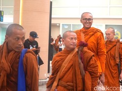 50 Bhikkhu Peserta Indonesia Walk for Peace 2026 Tiba di Bali