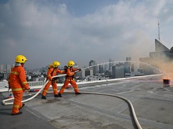 Tingkatkan Keamanan, Hotel Borobudur Jakarta Gelar Simulasi Fire Drill