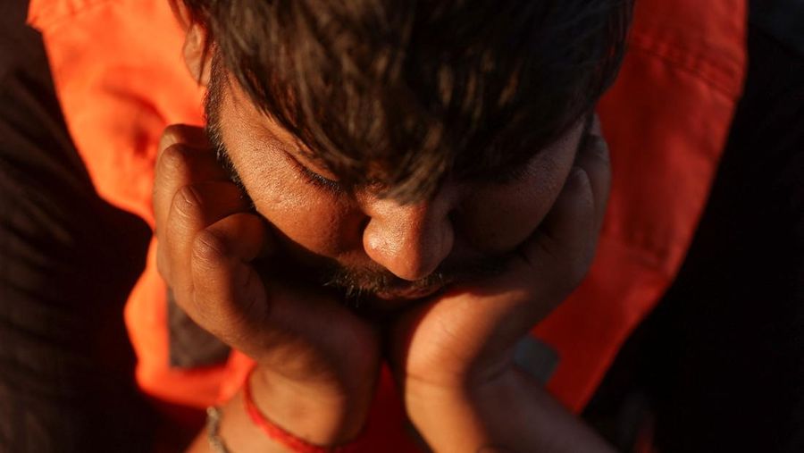 Anant Singh Chauhan, an Indian seafarer who was stuck in Iran during the conflict reacts during an interview in Mumbai, India, May 6, 2026. REUTERS/Francis Mascarenhas