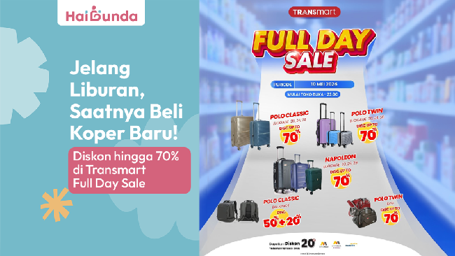 Jelang Liburan, Saatnya Beli Koper Baru! Diskon Hingga 70% Di Transmart Full Day Sale