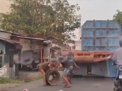 Viral Kawanan Bajing Loncat Curi Pelek dari Atas Truk di Medan, 1 Ditangkap