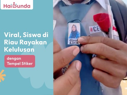 Viral, Siswa di Riau Rayakan Kelulusan dengan Tempel Stiker