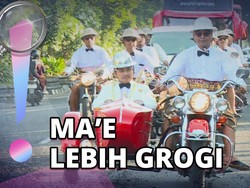 Momen Soimah dan Keluarga Konvoi ke Akad Aksa Pakai Motor Klasik