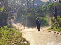 Waspada Tumpahan Solar di Karangasem Bikin Pemotor Terjatuh