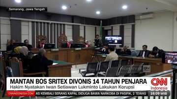 VIDEO: Mantan Bos Sritex Divonis 14 Tahun Penjara