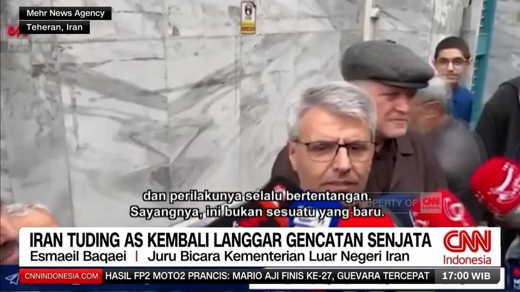 VIDEO: Iran Tuding AS Langgar Gencatan Senjata