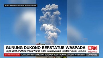 VIDEO: Status Gunung Dukono Berstatus Waspada Level 2