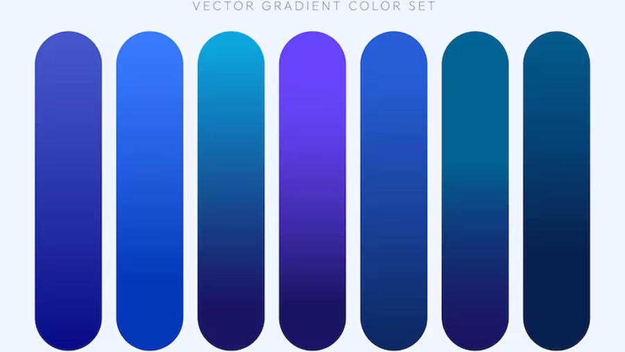 ilustrasi warna biru