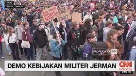 VIDEO: Mahasiswa di Berlin Demo Tolak Wajib Militer Jerman